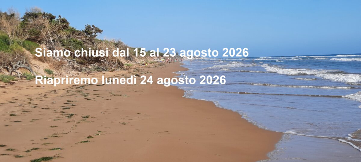 La chiusura estiva sarà dal 15 al 23/08/26